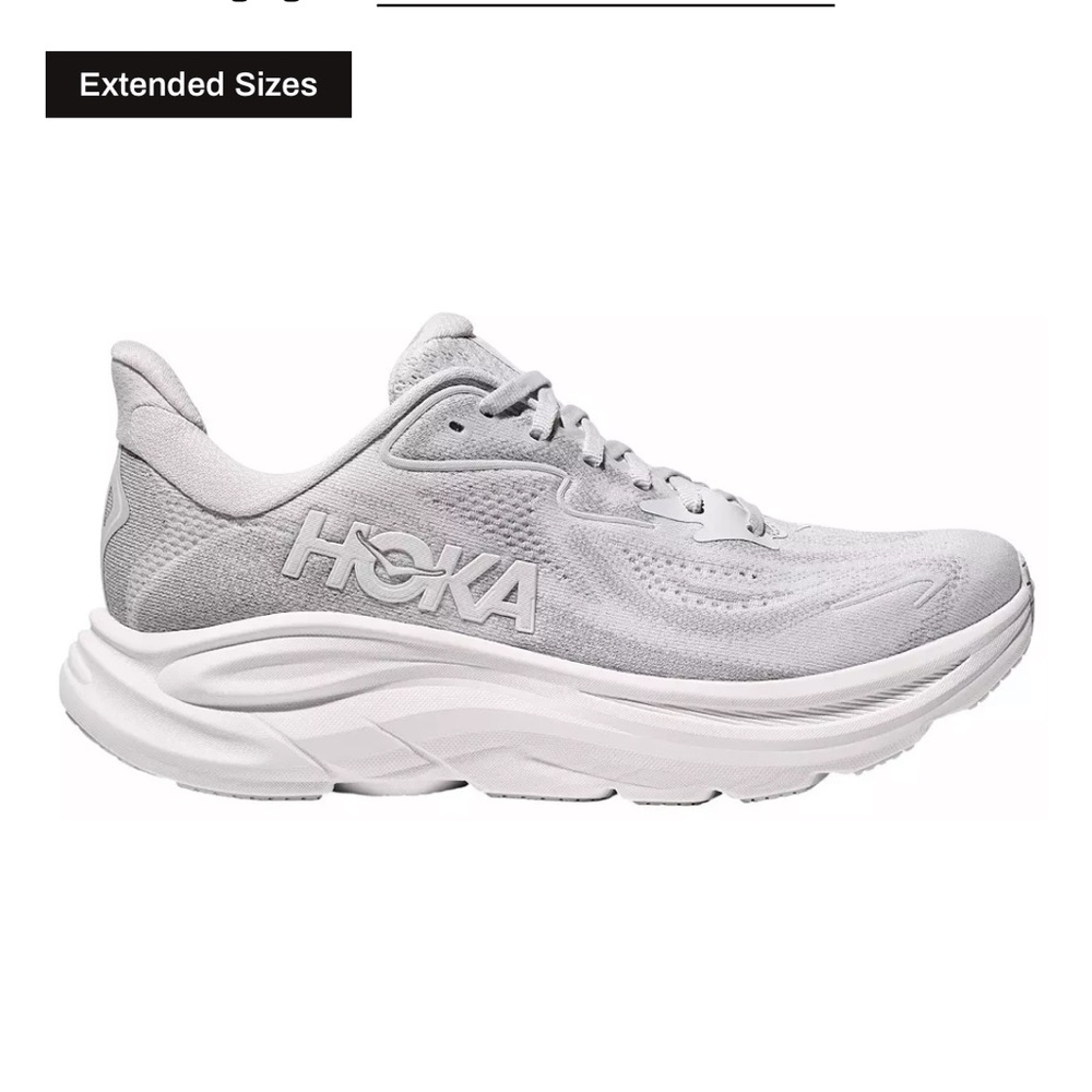Hoka Light Gray Athletic Sneakers